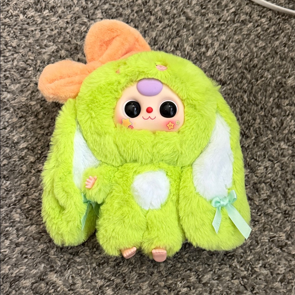 Baby Three Cute Plush Bunny Toy/Keychain